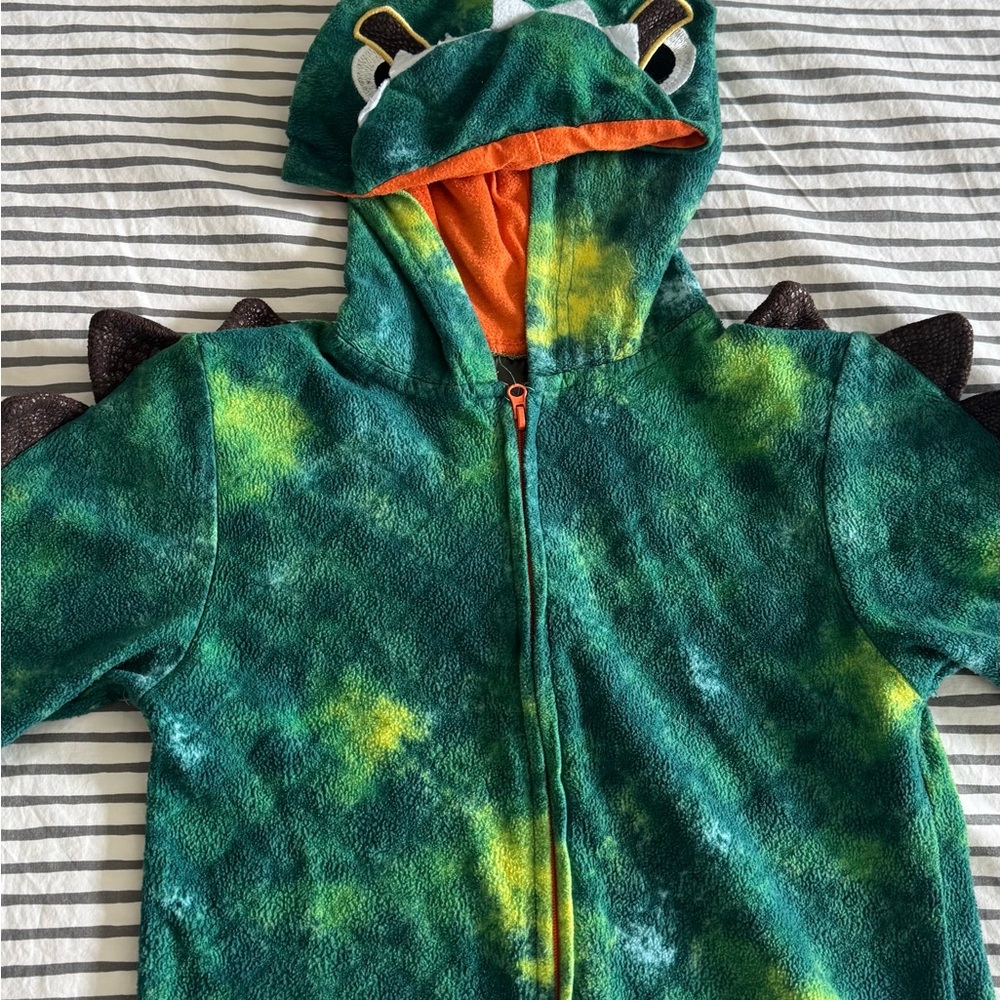 Sleep On It Green and Orange Dragon PJ’s